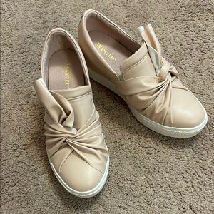Wanted Women's Cream Slip-On Shoes